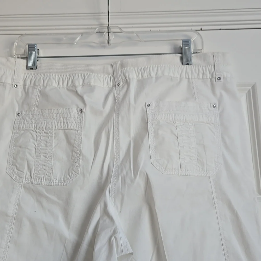 White Cargo Pants - Picture 6 of 10